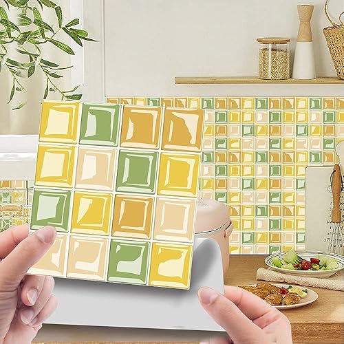 Miniatura 1 de 10 azulejos de metro para despegar y pegar, azulejos autoadhesivos 3D sin costuras para salpicaduras de cocina y baño