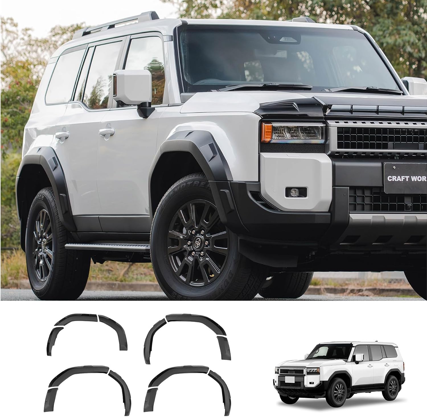 ちか ランドクルーザー 250 ランクル オーバーフェンダー ワイド 新型