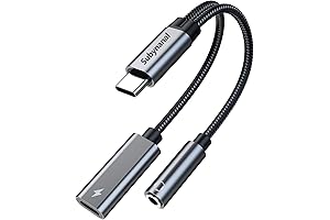 2-in-1 c Type Headphone Adapter with Charger