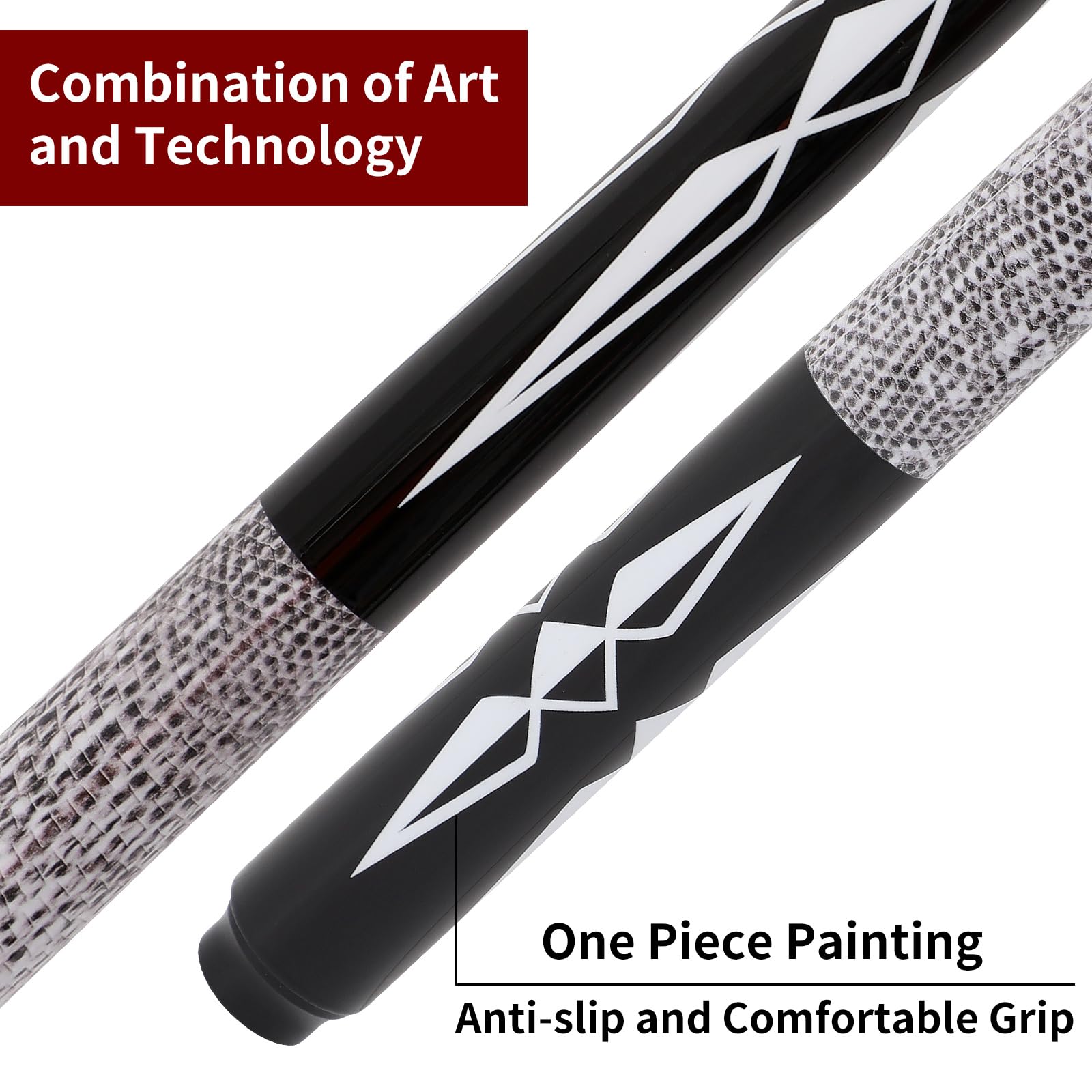 Bastoncini da Biliardo compositi in Grafite in Fibra di Vetro, 510,3 g, 538,6 g, 20 oz, 595,3 g, 147,3 cm