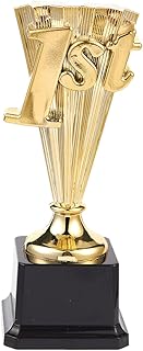 Juvale Award Trophy - 1st Place Gold Plastic Trophy for Sports Tournaments, Competitions, (8 in)