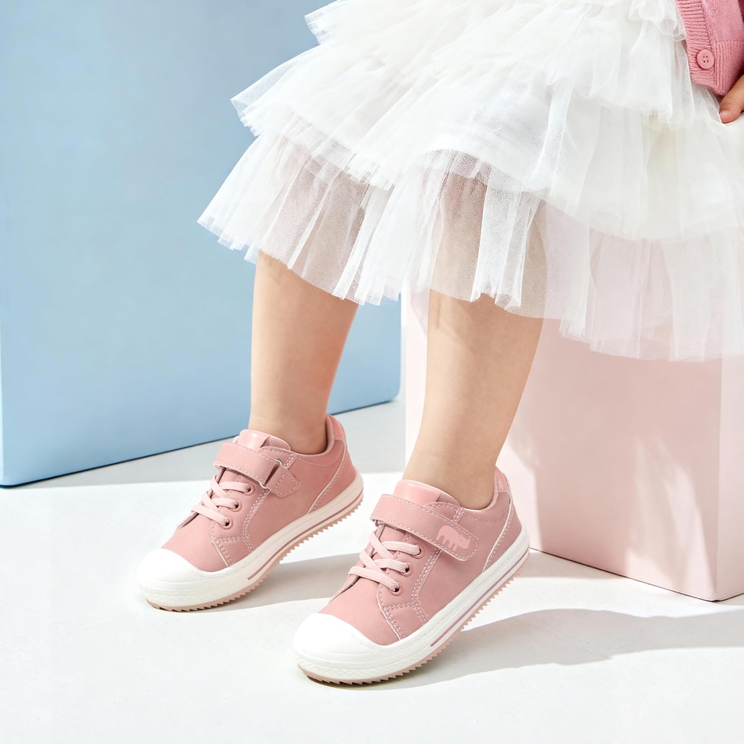 DREAM PAIRS Toddler Boys Girls Sneakers Casual Lightweight Kids Storybook Walking Skate Shoes - Image 2