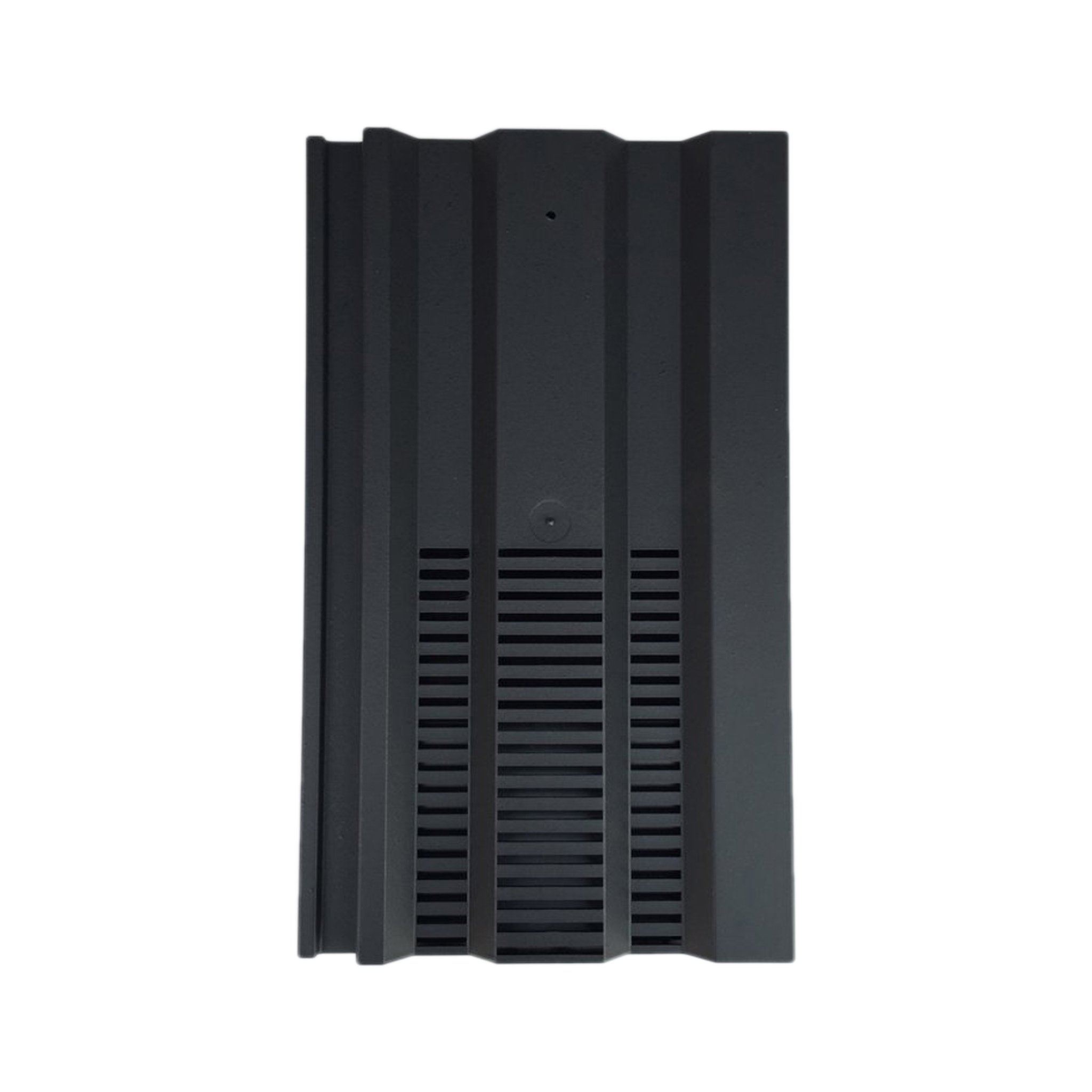Roof Tile Vent for Marley Ludlow Plus/Redland 49 / Sandtoft Standard Pattern with Flexi Pipe Adaptor (Dark Grey - Smooth)
