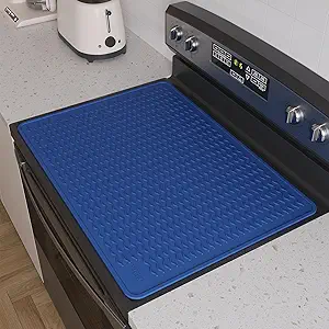 Stove Top Covers for Electric Stove, Food Grade Heavy Duty Silicone Glass Stove Top Cover Protector, Induction Cooktop Protector, Heat Resistant Range Ceramic Stove Top Covers Mat, Oven Cover