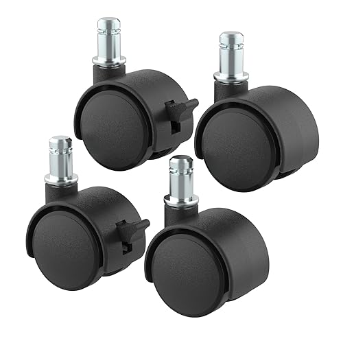 Bote de basura móvil de repuesto para cubos de basura iTouchless de 8 a 23 galones, para piezas de ruedas de basura inoxidables, 4 unidades