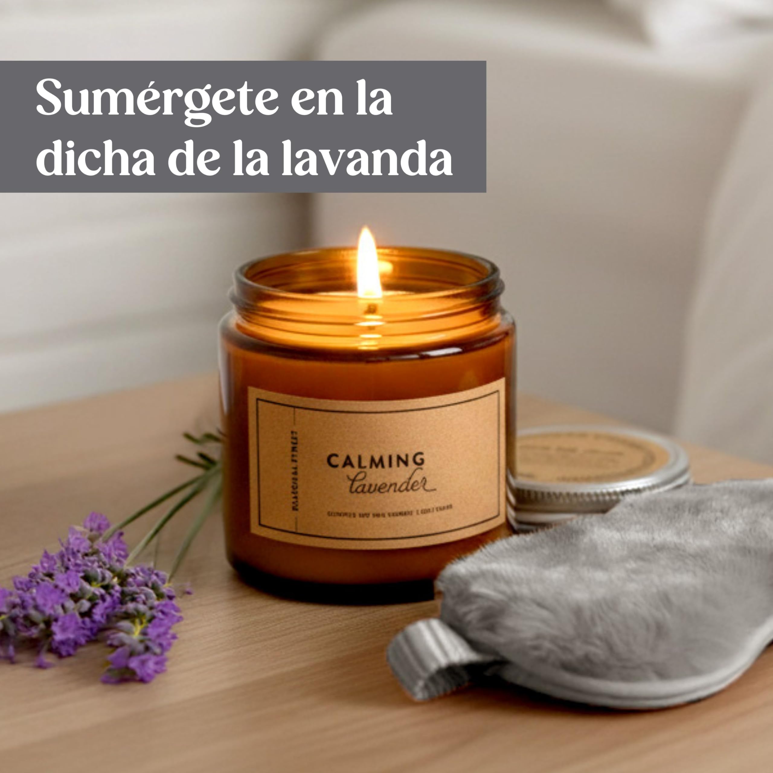 Regalo Mujer - Set Regalo Mujer Con Bolsa de Agua Caliente Gris, Calcetines de Felpa, Vela de Lavanda, Máscara Para los Ojos