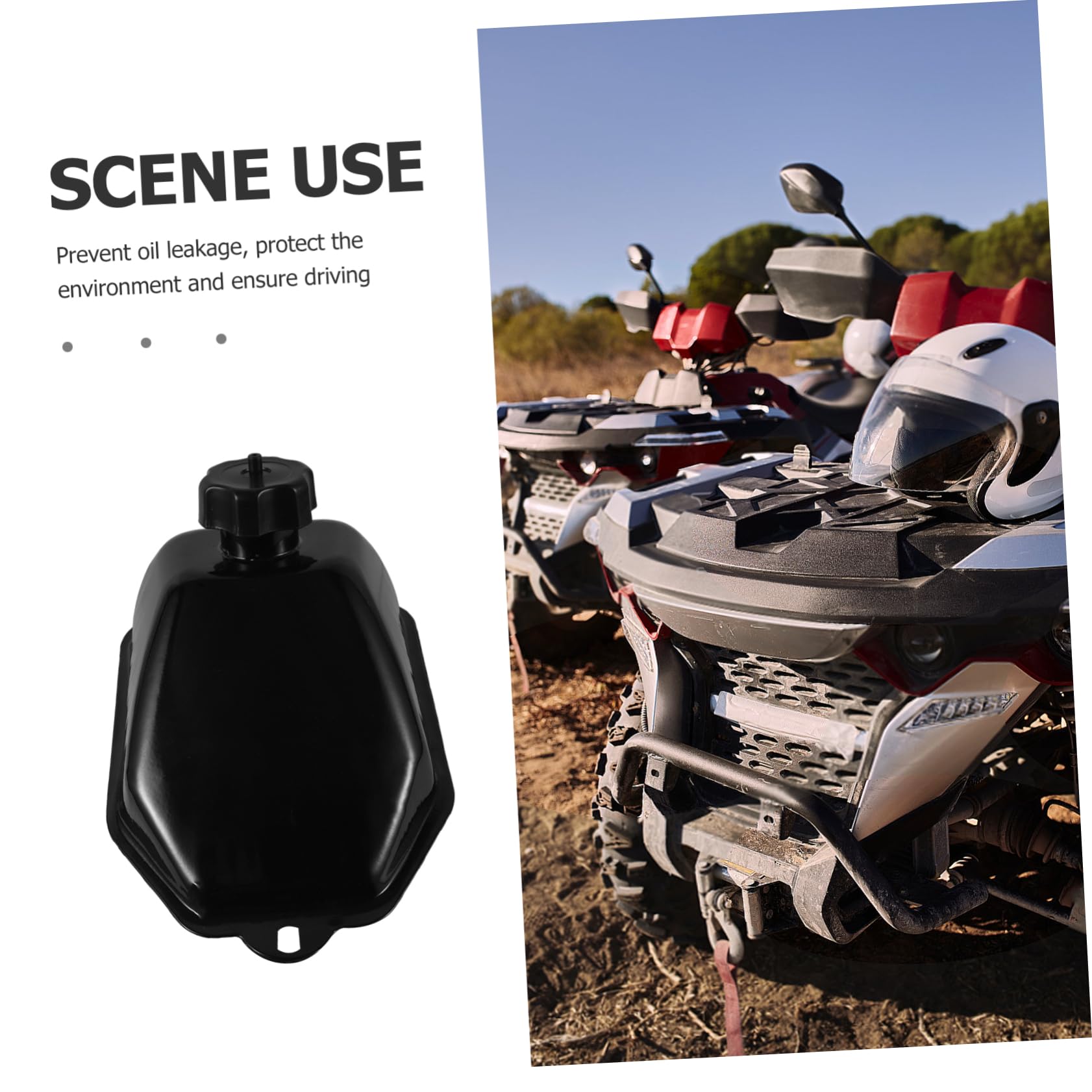 Alipis Tanque de Gasolina Mini 3l Hierro Negro 50 para Atv | Depósito de Repuesto para Motocicleta, Instalación Fácil, Diseño Elegante