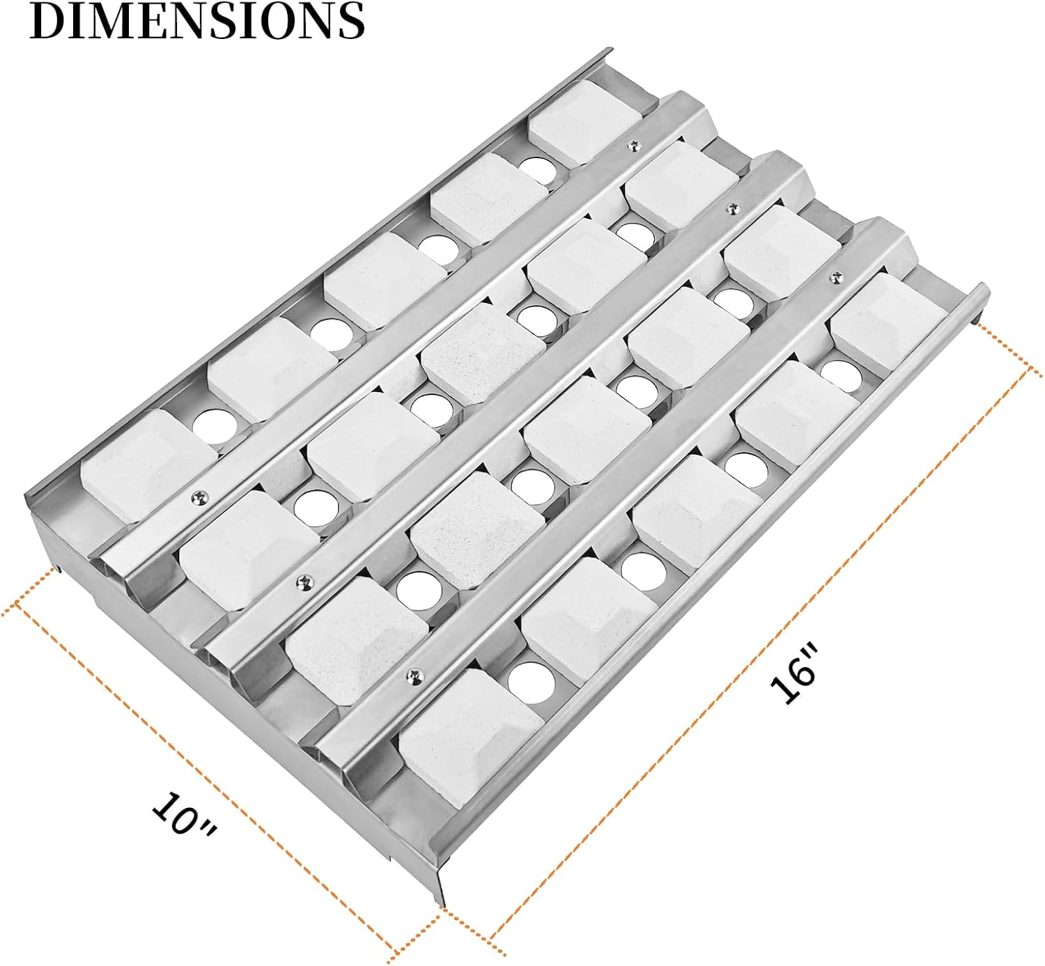 80707 Briquette Tray for Lynx Sedona 24 36 42 Inch L400 L600 L700 BBQ Grill Replacement Parts for Sedona by Lynx 80743 Ceramic Heat Plate with Ceramic Briquettes