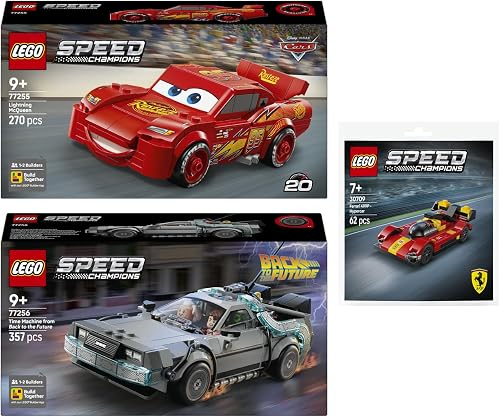 Lego Set of 3: 77255 Lightning McQueen, 77256 Time Machin…