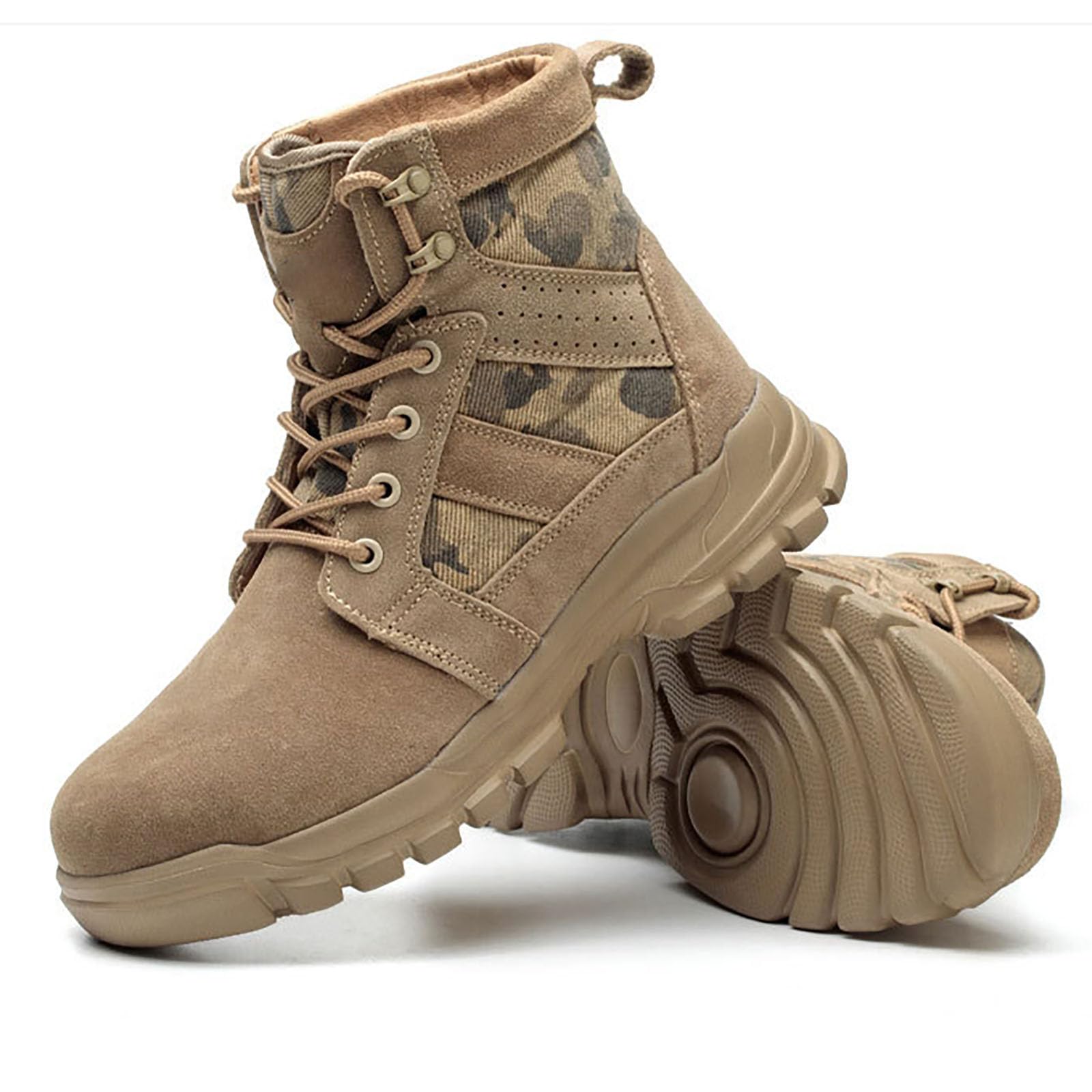 Herren Wanders Tiefel MilitäRischer Taktischer Kampf Leichte Outdoor-Stiefel Eu 37-48 Khaki