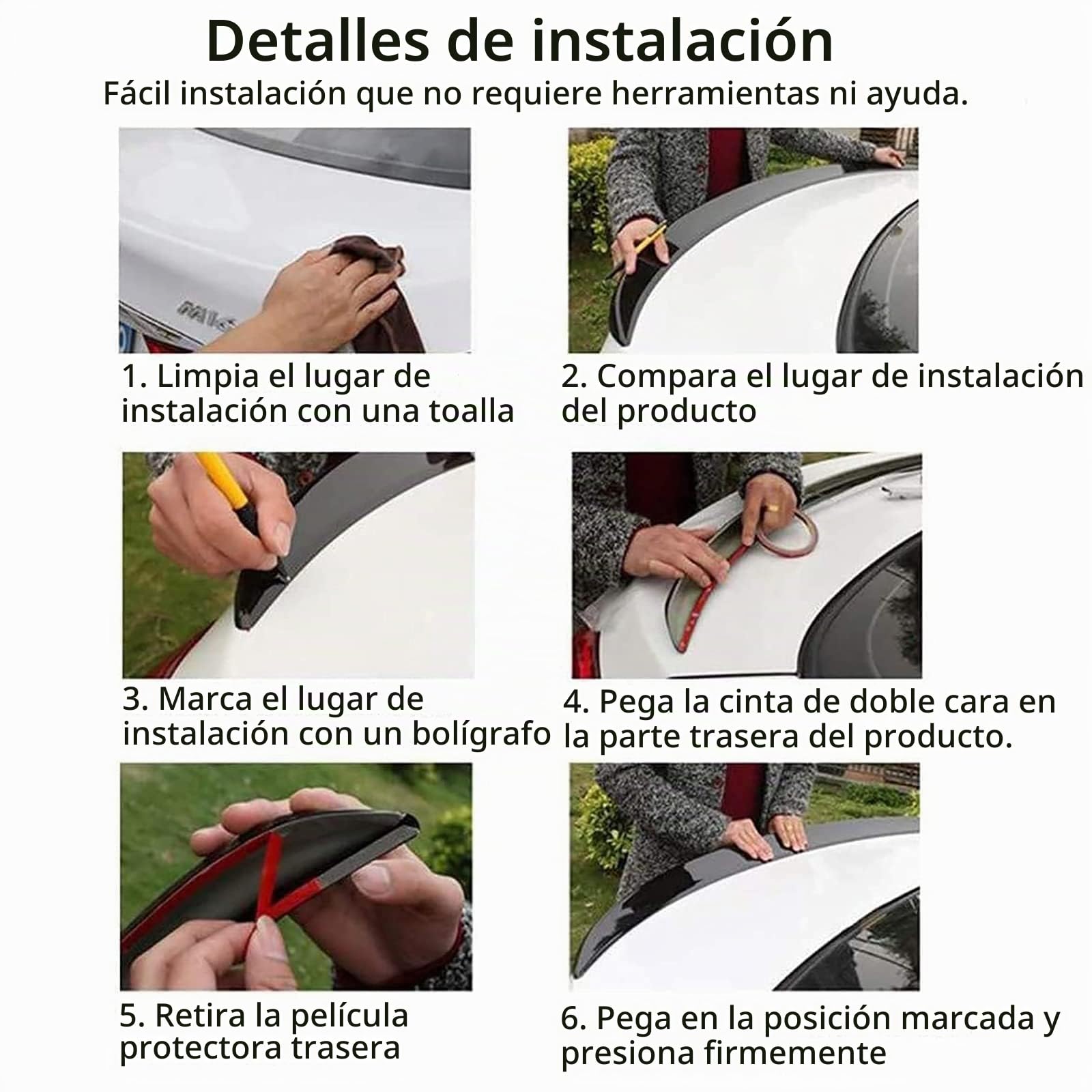Alerón Trasero del Coche para Mercedes Benz CLA-Klasse W118 C118 CLA 180 CLA 200 CLA 260 2020, Alto Rendimiento FáCil de Instalar Tapa Protectora PortóN Trasero, Accesorios para CarroceríA