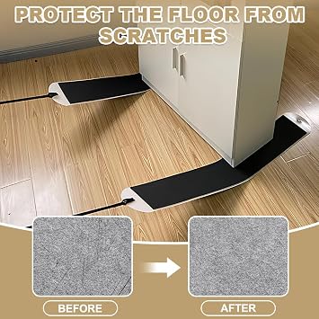 Washing Machine Sliders, HOVCEH Furniture Slider Mover for Heavy Duty, Appliance Movers Set, Sliders for Washing Machine for Home, Tile Hardwood Floors