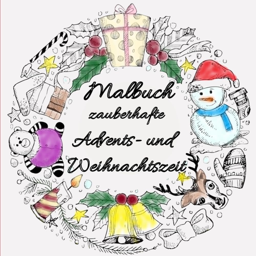 Malbuch zauberhafte Advents- und Weihnachtszeit