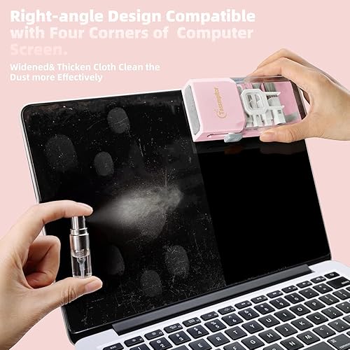 Miniatura 3 de Kit de Limpieza de Teclado Tassmpitor, Kit de Limpieza Todo en 1 para Laptop para MacBook iPhone iPad Lente de Cámara Airpods Computadora, Limpiador