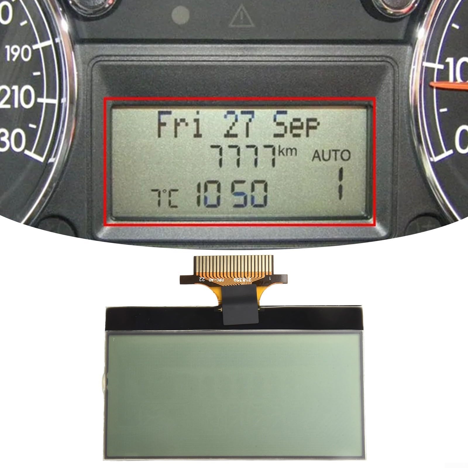 Écran LCD pour Fiat Punto Fiorino pour Grande Punto 2003 2005 2011 2012, Fiat Fiorino pour Linea 323 2007-2012, pièces de rechange pour groupe d'instruments