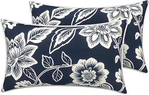 Miniatura 8 de LVTXIII - Juego de fundas para cojines de sofá, patio o sillón de exteriores, cuadradas y decorativas, 2 unidades de 16" x 16", sin relleno