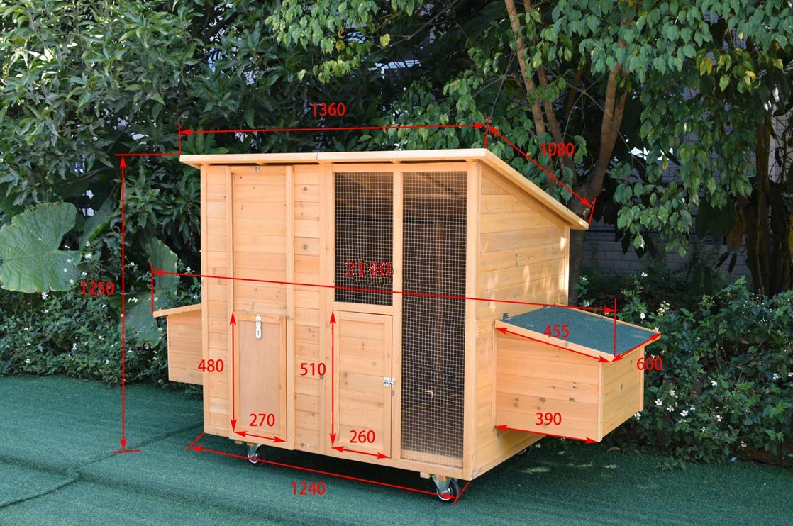 214 cm Pollaio Polli casa coniglio gabbia Conigliera Polli Conigliera