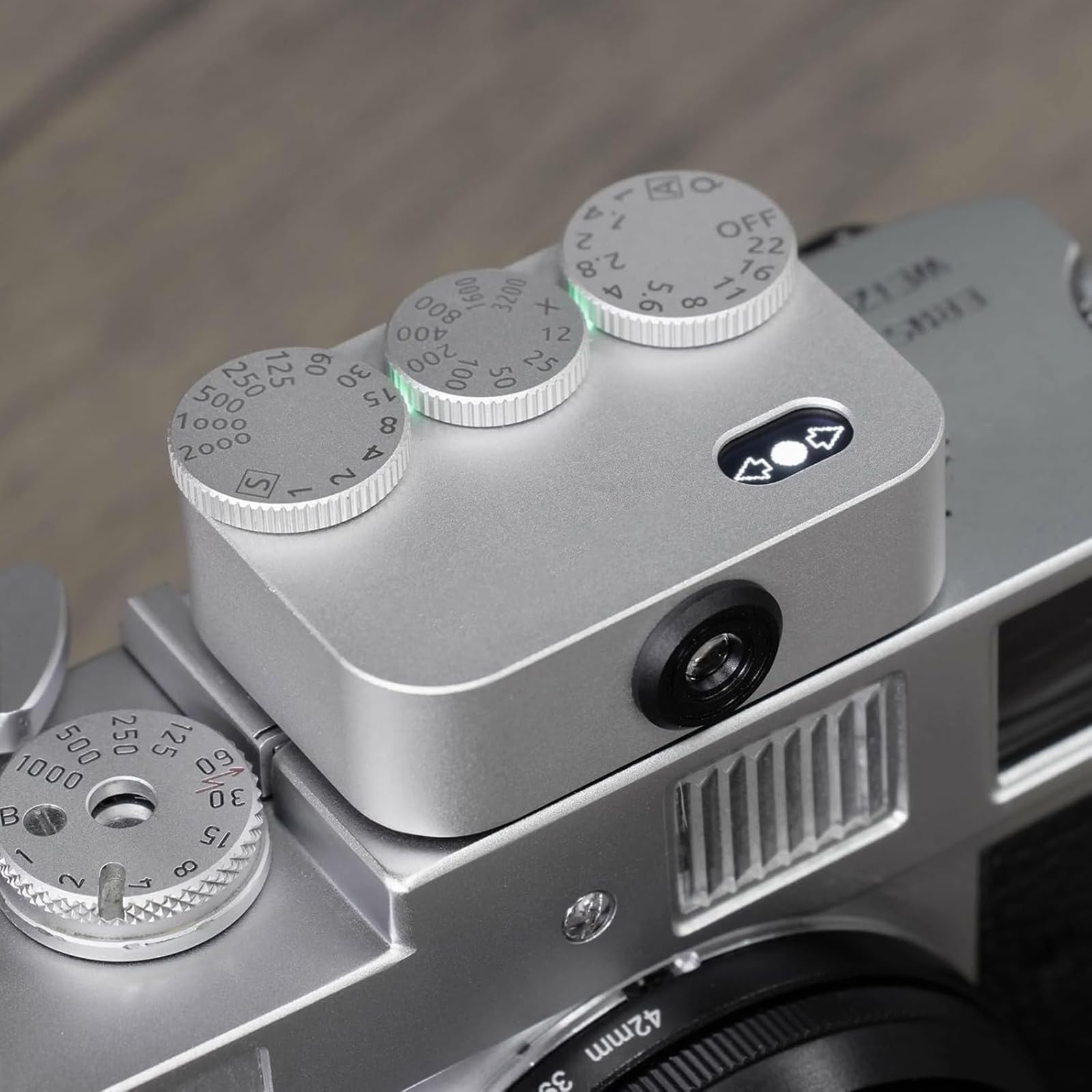 Esposimetro per Fotocamera, misuratore di Esposizione per Fotocamere a Pellicola, indicatore di Esposizione retrò a 3 quadranti, Alta precisione, modalità di misurazione Multiple (White)