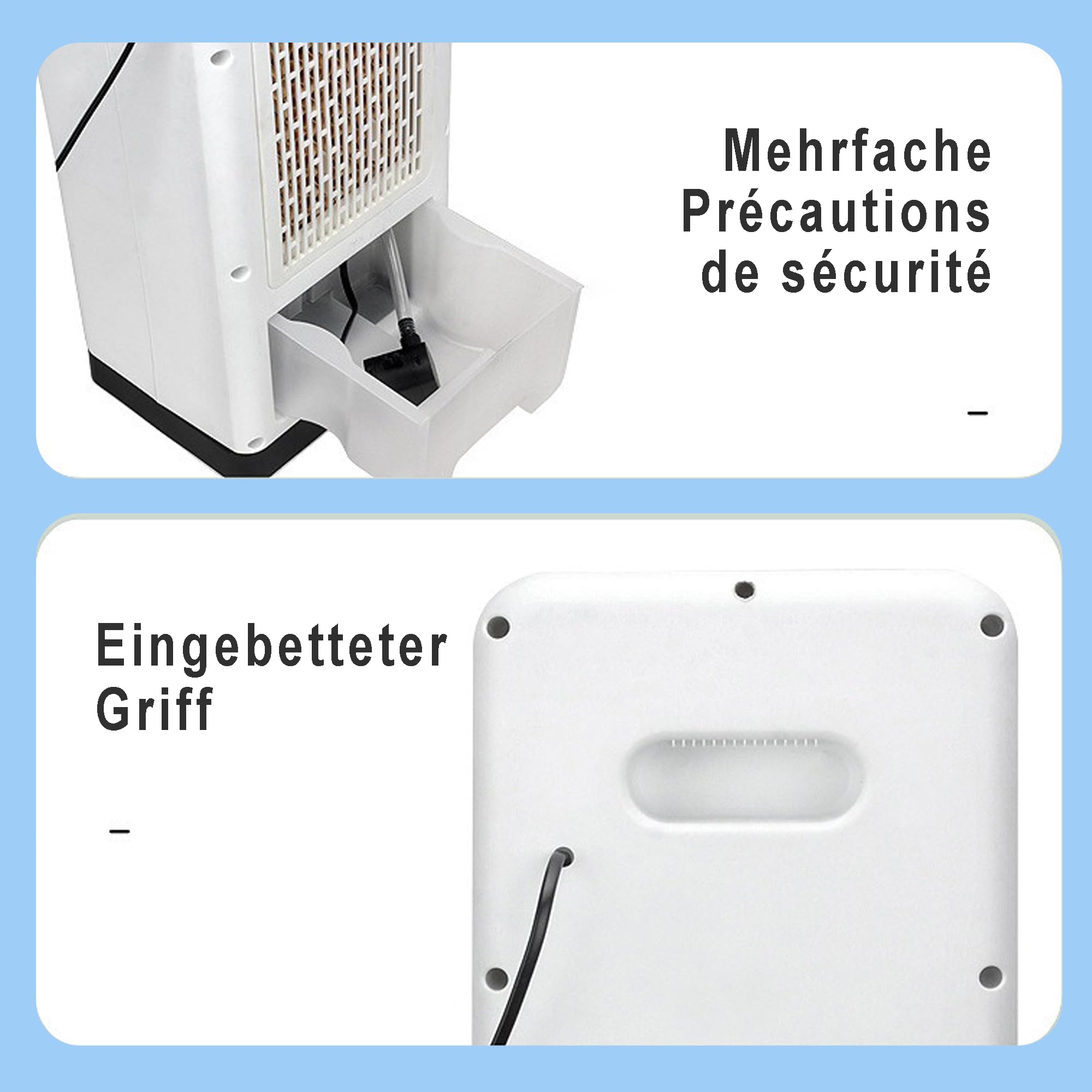 MOZIMO Tragbare Klimaanlage 2-in-1 Kalt / Warm Fernbedienung, 7h Timer, breite Oszillation, geräuscharmer Motor, kompakt, für die ganze Saison.