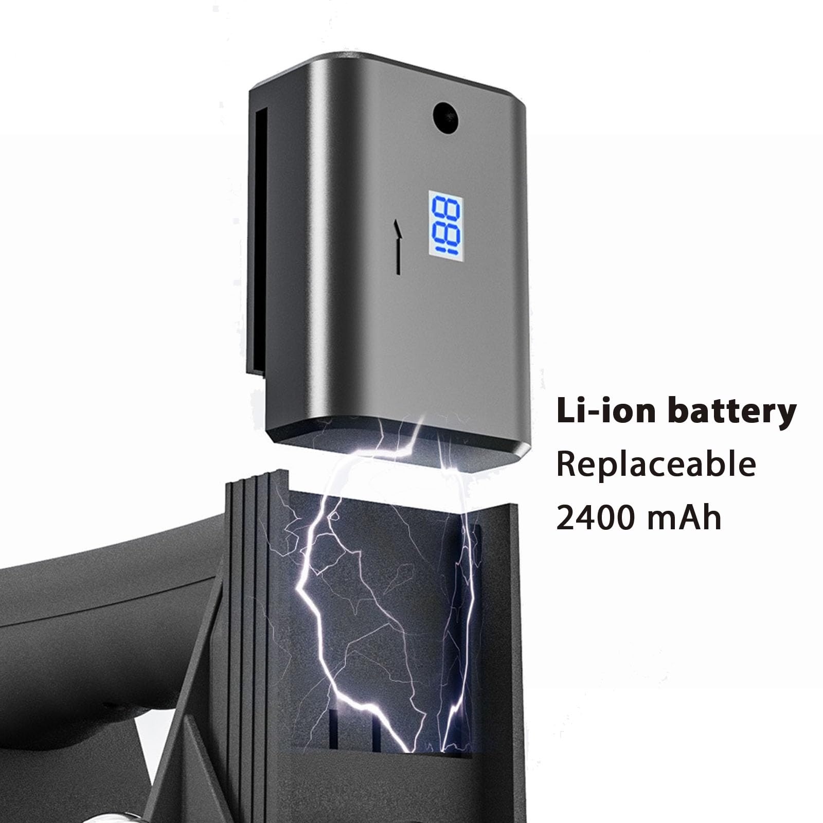 Electric Vacuum Suction Cup, 440lbs Suction Tool, Vacuum Cup, Battery-Powered Lifter Power Grip for Granite, Glass, Tile, Window, Digital Display