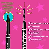 Vista 2 de NYX PROFESSIONAL MAKEUP Lápiz micro para cejas, lápiz de cejas preciso - marrón ceniza