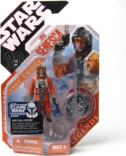 Figura de acción de Star Wars 30 aniversario Saga 2007 Legends Zev Senesca