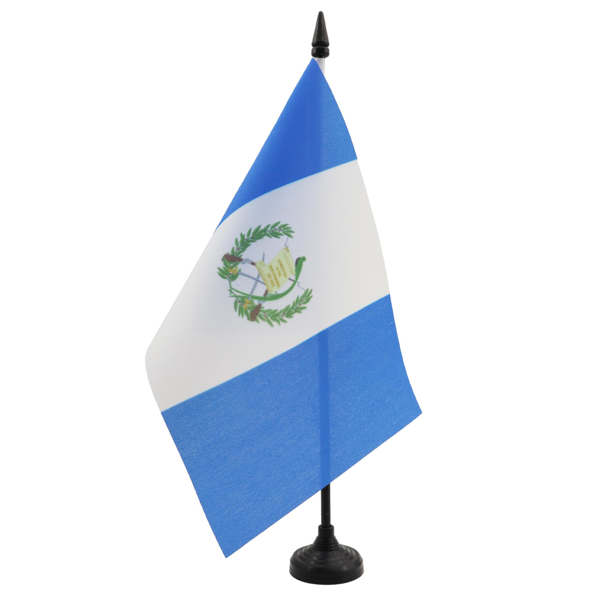 AZ FLAG Guatemala Table Flag 5'' x 8'', Guatemalan Office Decoration 100% Polyester 21 x 14 cm