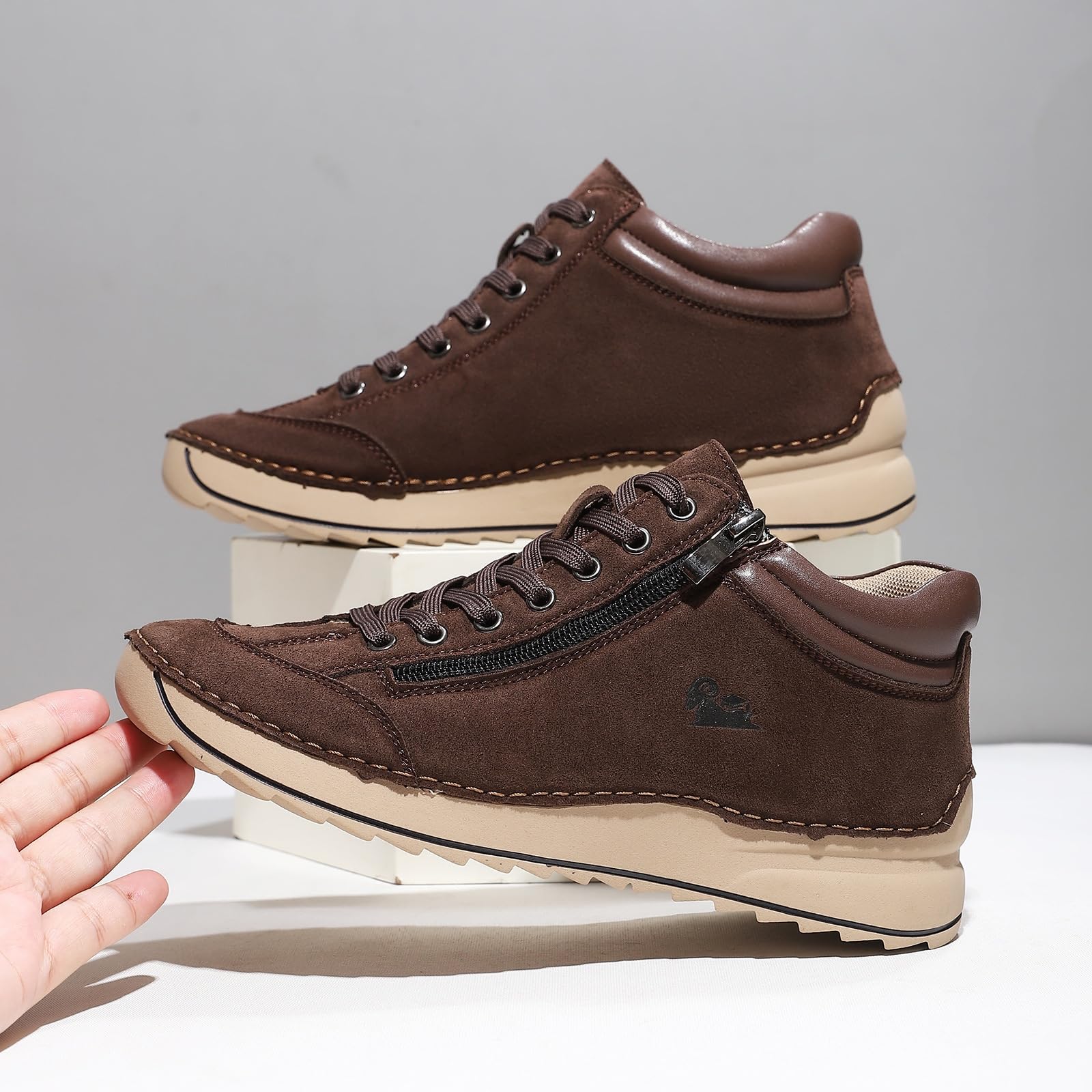 Wodoodporne buty trekkingowe damskie wysokie platformie