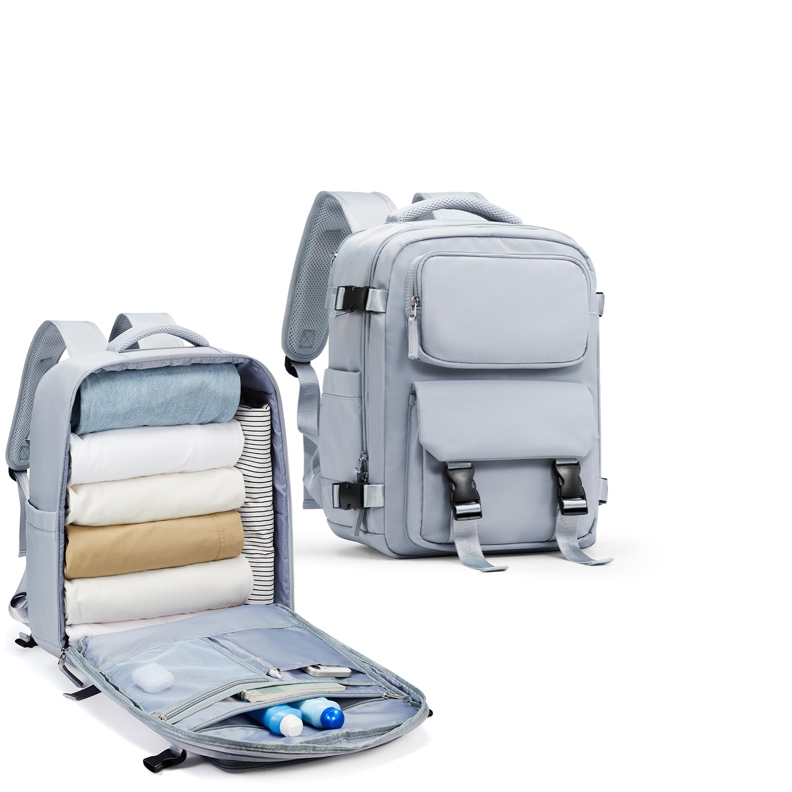 BJLFS Borse da Cabina per Ryanair 40x20x25 Bagaglio a Mano Zaino Borsa Zaino da Viaggio, Zaino da trekking,Zaino Easyjet 45x36x20,Zaino Casual per laptop da 14 pollici per scuola