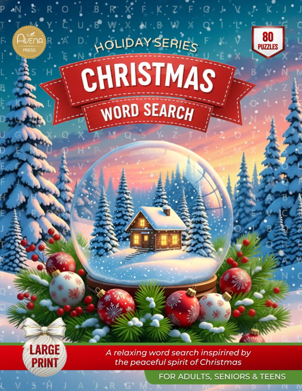 Christmas Word Search: Cozy Large Print Christmas Word Searches for Peaceful Holiday Moments – For Adults & Seniors