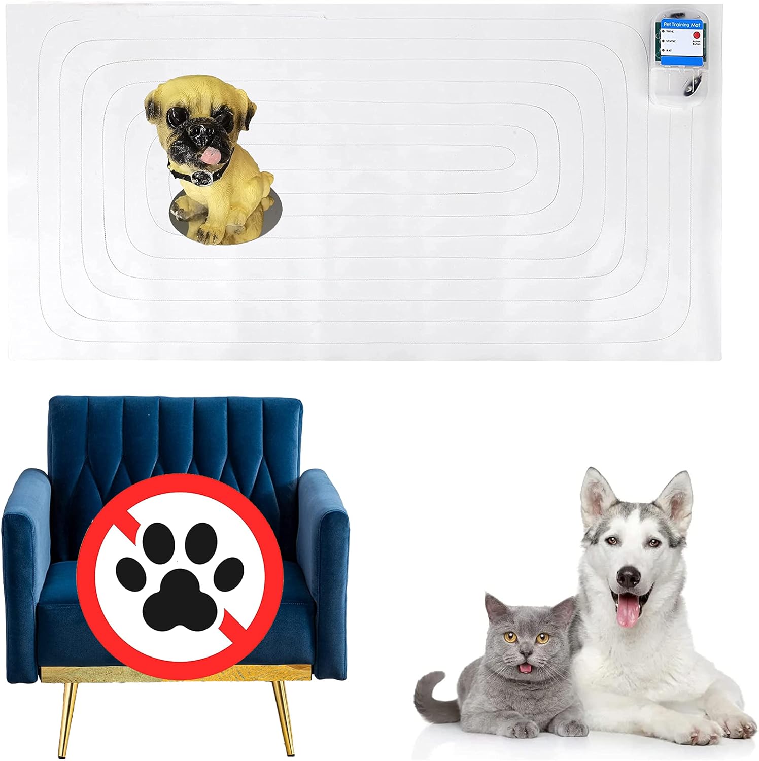 Scat Shock Mat for Dogs and Cats Indoor, Pet Shock Mats