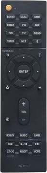 RC911R RC-911R Replacement Remote Control Onkyo AV Receiver Speaker HT-R695 HT-S7800 TX-NR55 TX-NR575 TX-NR585 TX-NR656 TX-NR686 TX-NR676 TX-NR757 TX-NR7 for t x-nr 77 7 TX-NR787 TX-RZ610 TX-RZ710