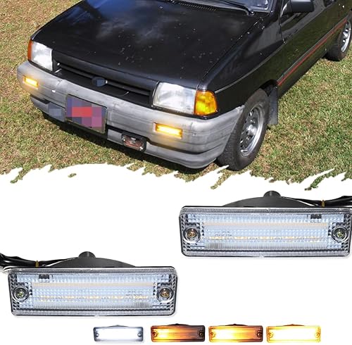 Miniatura 6 de Para Ford Festiva 1988-1993, Mazda 323, 1983-1987 Mazda 626 y Mazda B2000 Truck B2000 Truck  B2200 Truck  B2600 Truck  B2600 Truck Clear Lens Amber