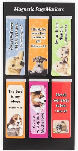 Miniatura 170 de Christian Art Gifts - Conjunto de marcapáginas magnéticos Lift Up Your Hands, 6 unidades Escénica #1