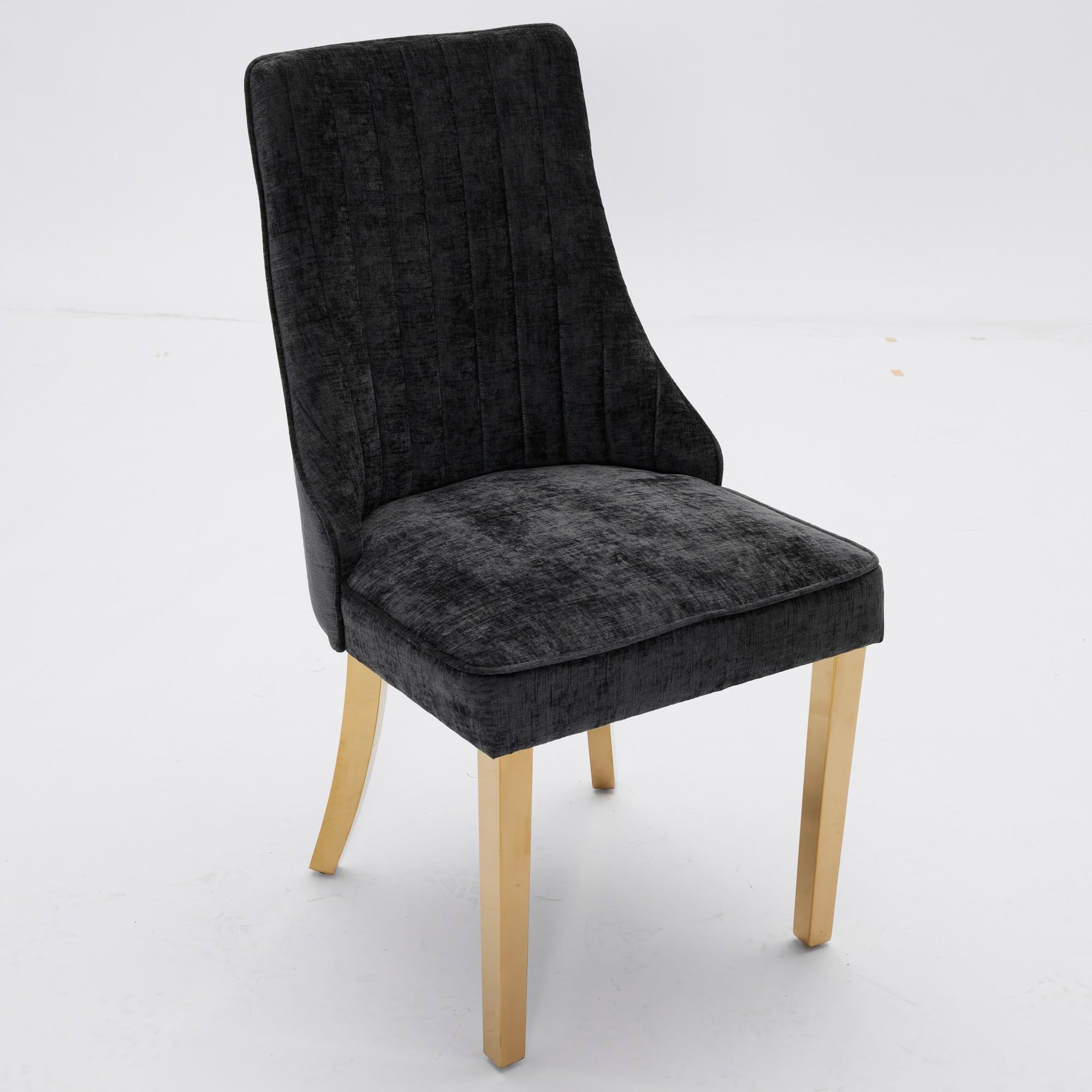 Fasba Silla de Comedor con Respaldo de Tela de Rayón Flocada - Soporte Lumbar Cómodo y Estructura Elástica Triple para Estilo de Vida Lujo Modelo FCLYD-W3223P339325