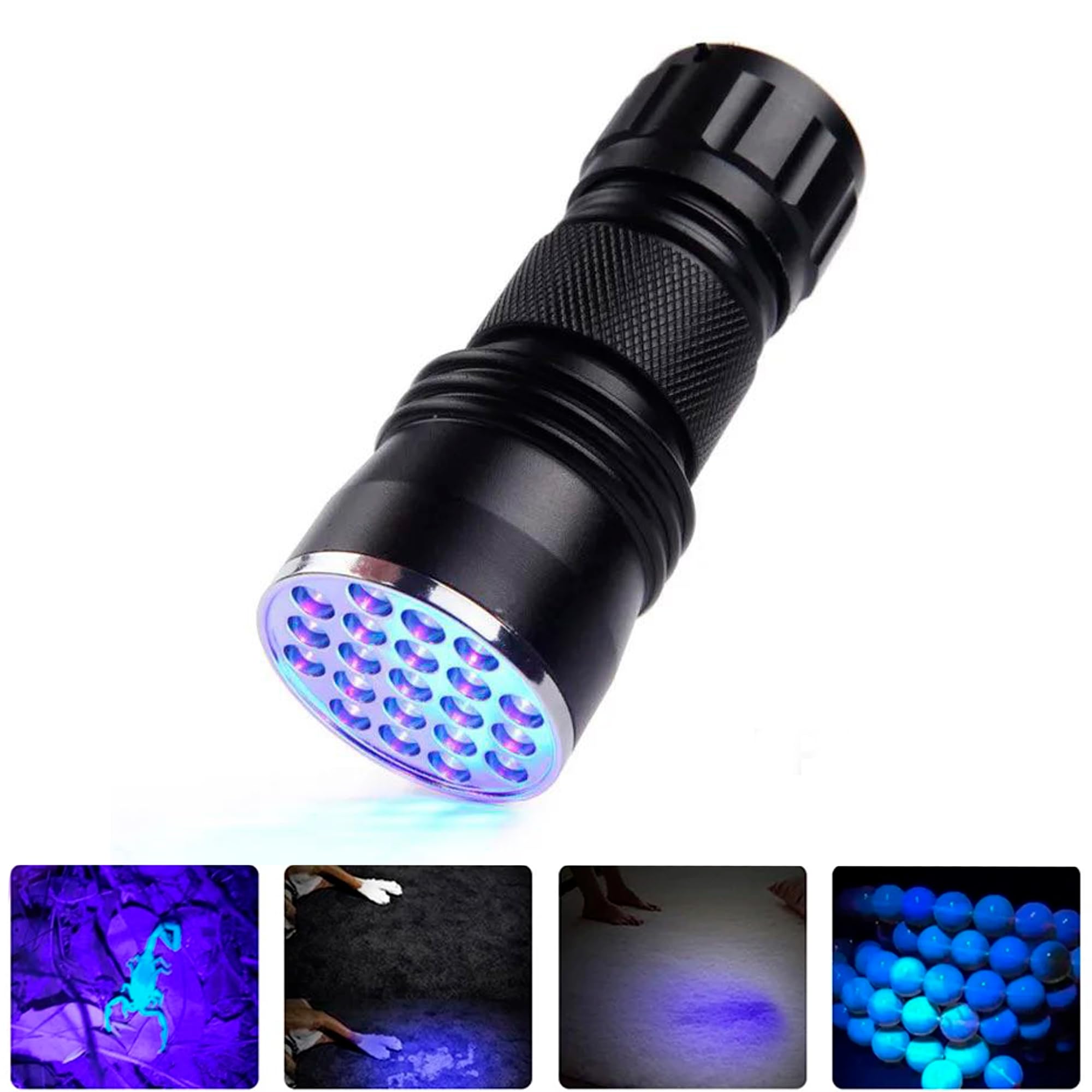 HQRP 390 NM LED Blacklight Flashlight – 51 LEDs For Pet Urine Detection, Scorpion Hunting, Hotel Inspections & More - View #12