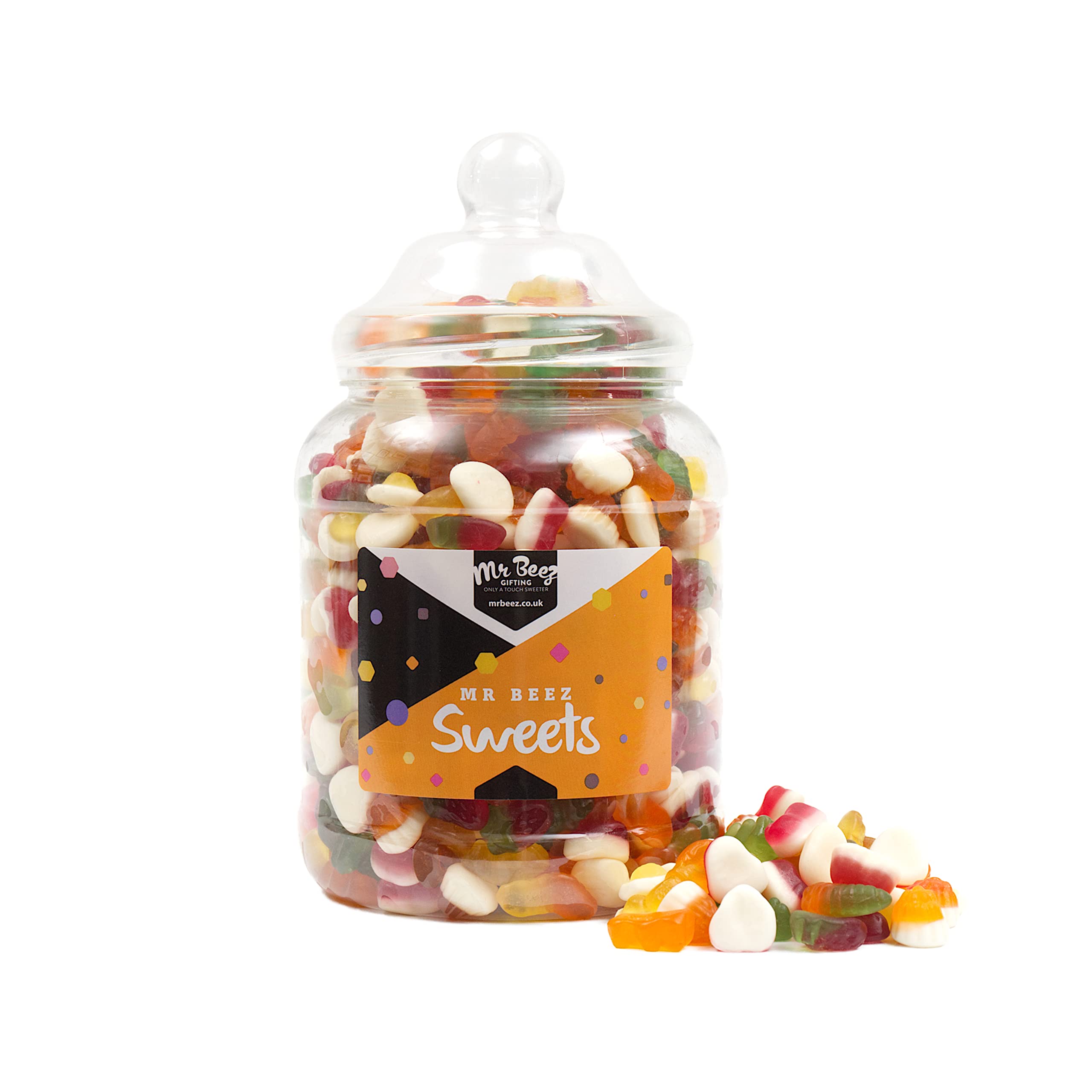 Mr Beez Sweets | Jelly Mix | Choice of Classic Retro Sweets Available | 24x14cm | 1700 Grams