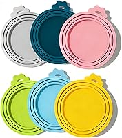 Vista 11 de Tapas de silicona para latas de comida para perros, gatos y mascotas, tamaño universal, sin BPA, (mezcla de colores 3)