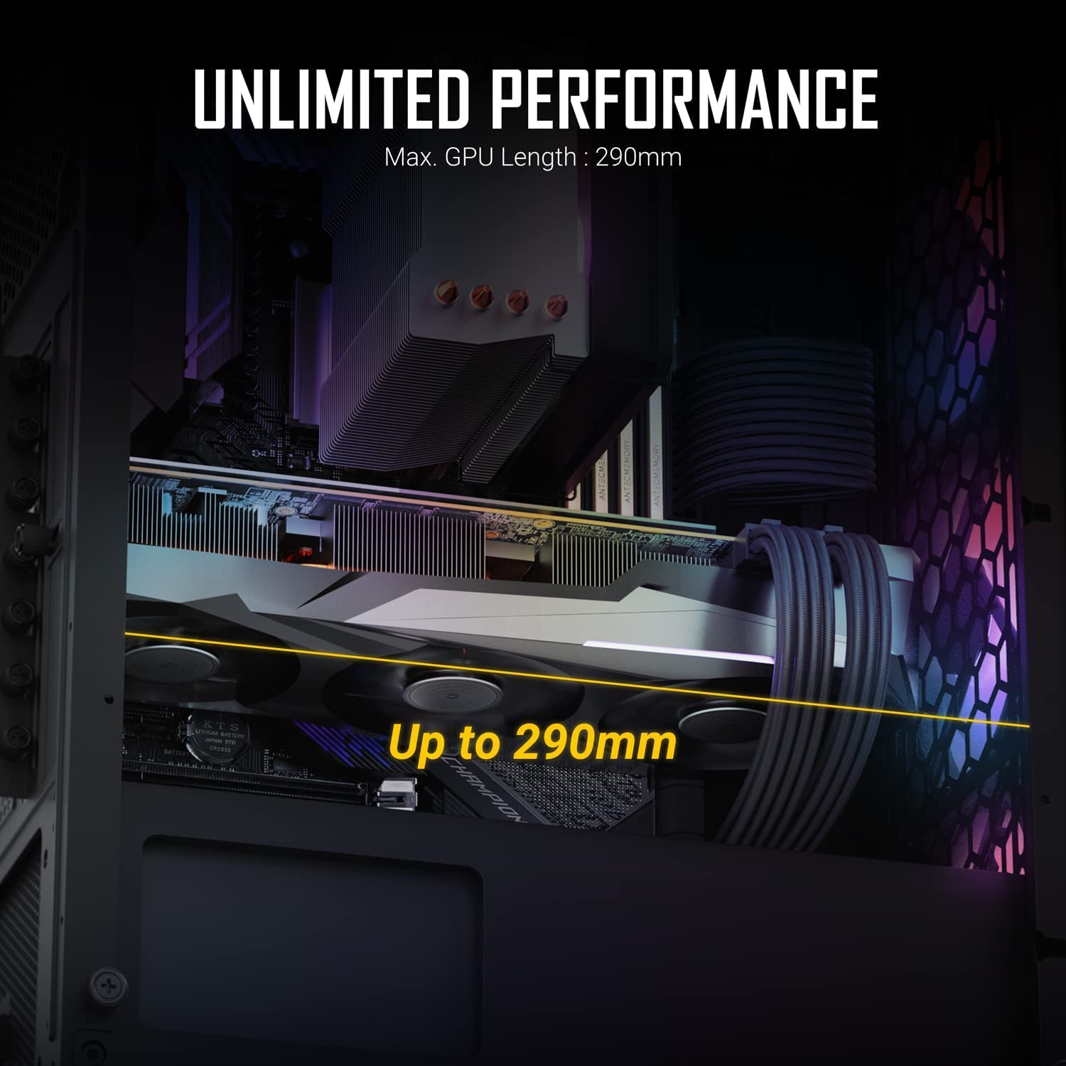 ANTEC NX Series NX360, pannello frontale in rete ad alto flusso d'aria, 4 ventole da 120 mm incluse, pannelli laterali in vetro temperato, supporto radiatore da 360 mm, case da gioco Mid-Tower ATX