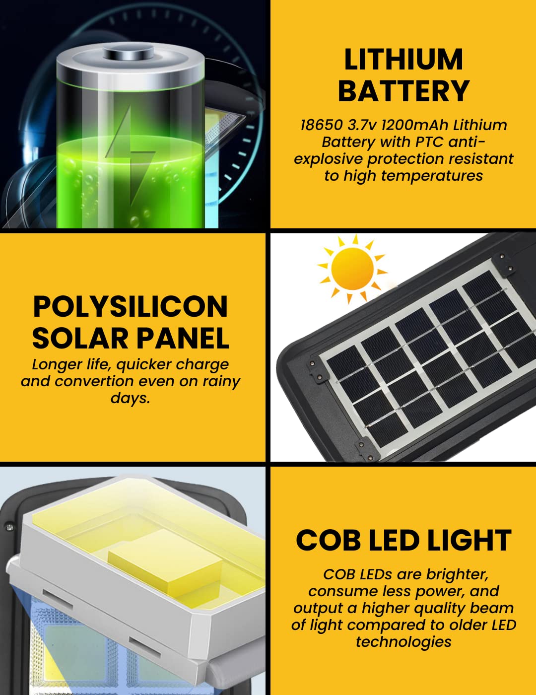 Pack 2 Farolas Solares 160LEDs con Sensor de Movimiento. Lámpara Solar LED para Exteriores. Foco de Luz Impermeable IP65 para Jardín, Patio, Camino, Garaje.