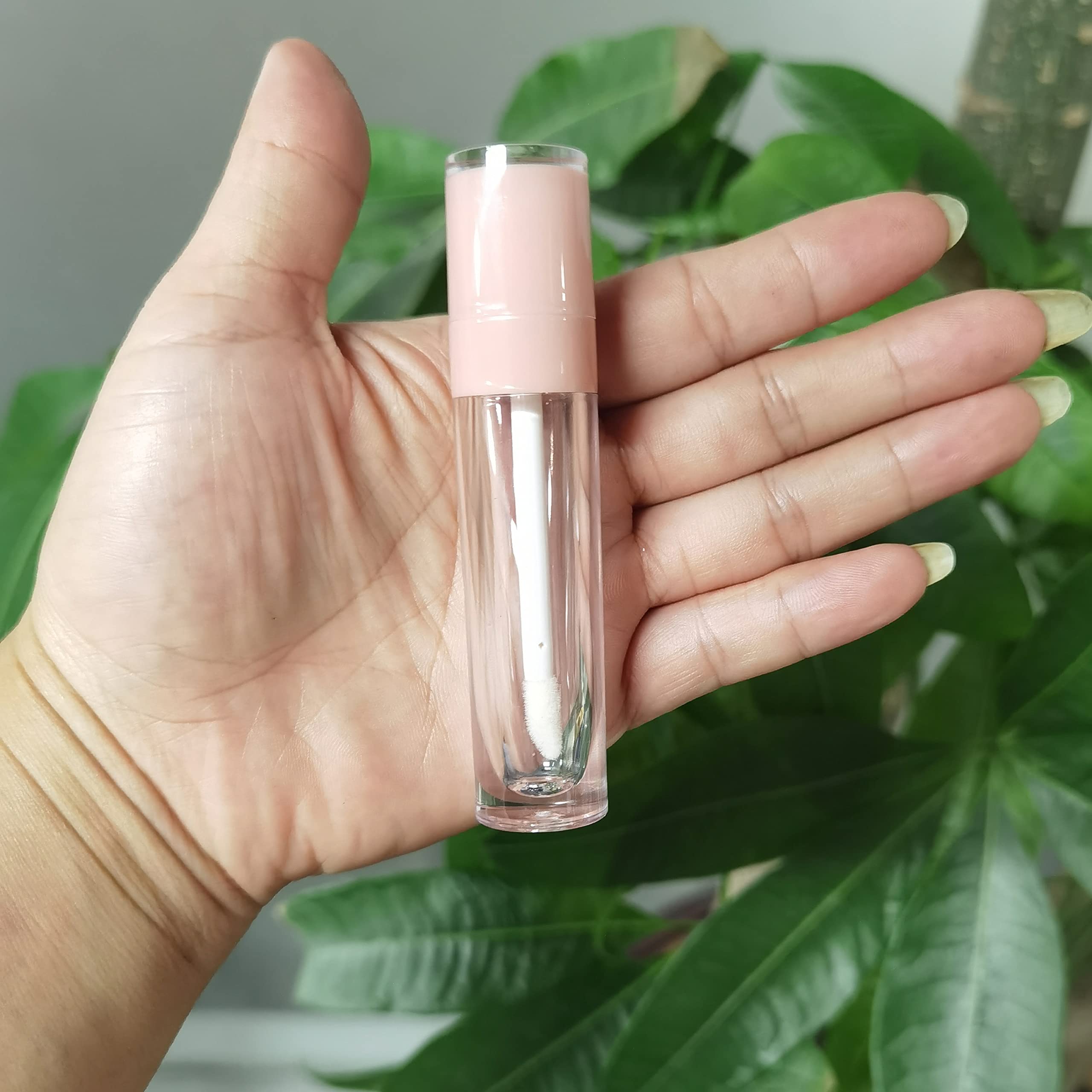 24 tubos de brillo de labios redondos vacíos de 6 ml, Rosa/Rebel Fun.,