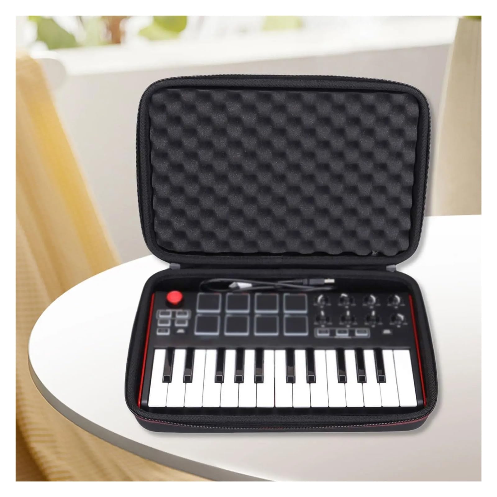 Borsa per Tastiera Custodia rigida for controller tastiera MIDI USB da 25 tasti Borsa trasporto portatile impermeabile robusta EVA professionale