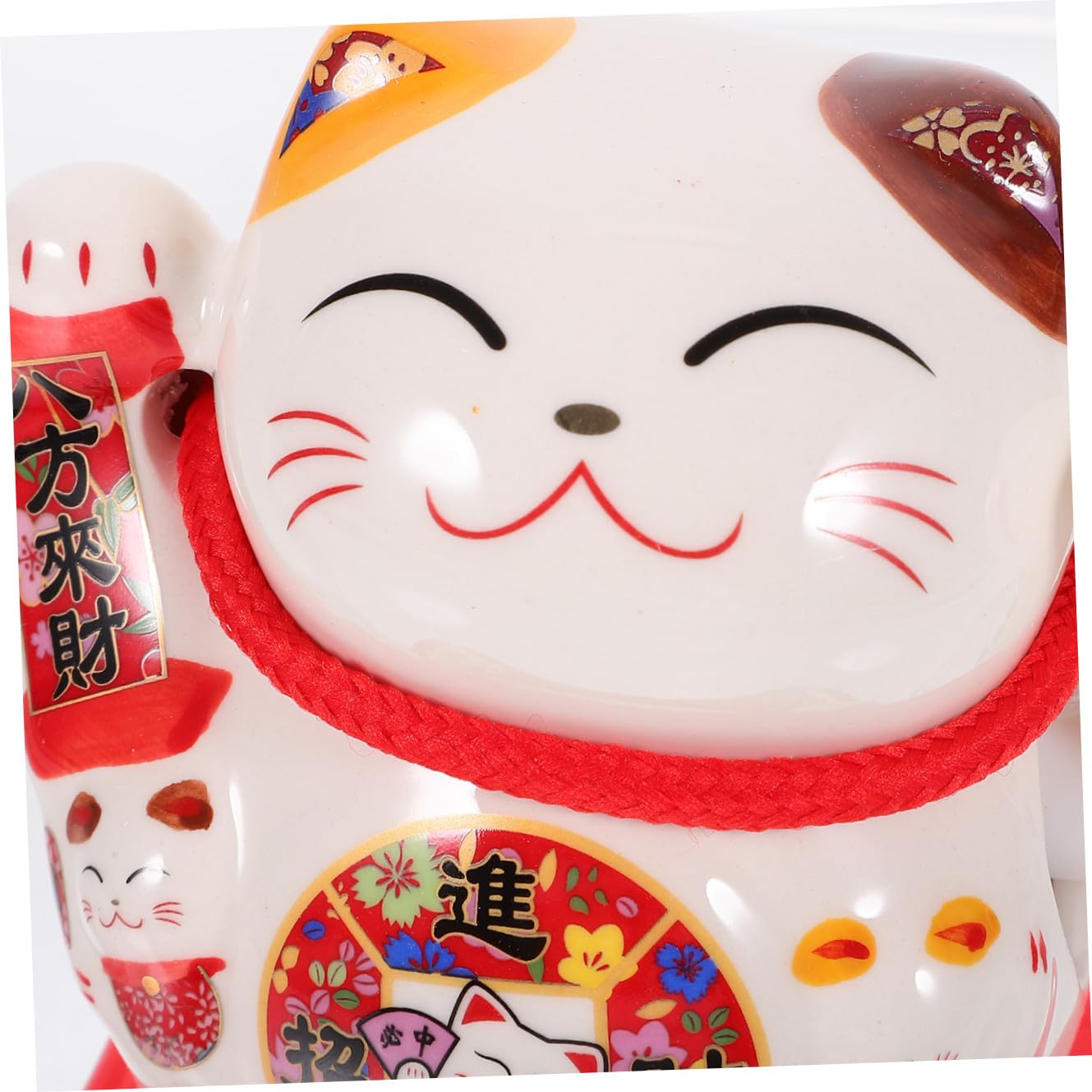ifundom Adorno de Gato Suerte Figura de Gato Japonesa Brazo Móvil Buena Suerte para Coche Manualidades de Que Saluda Decoración de Escritorio Solar