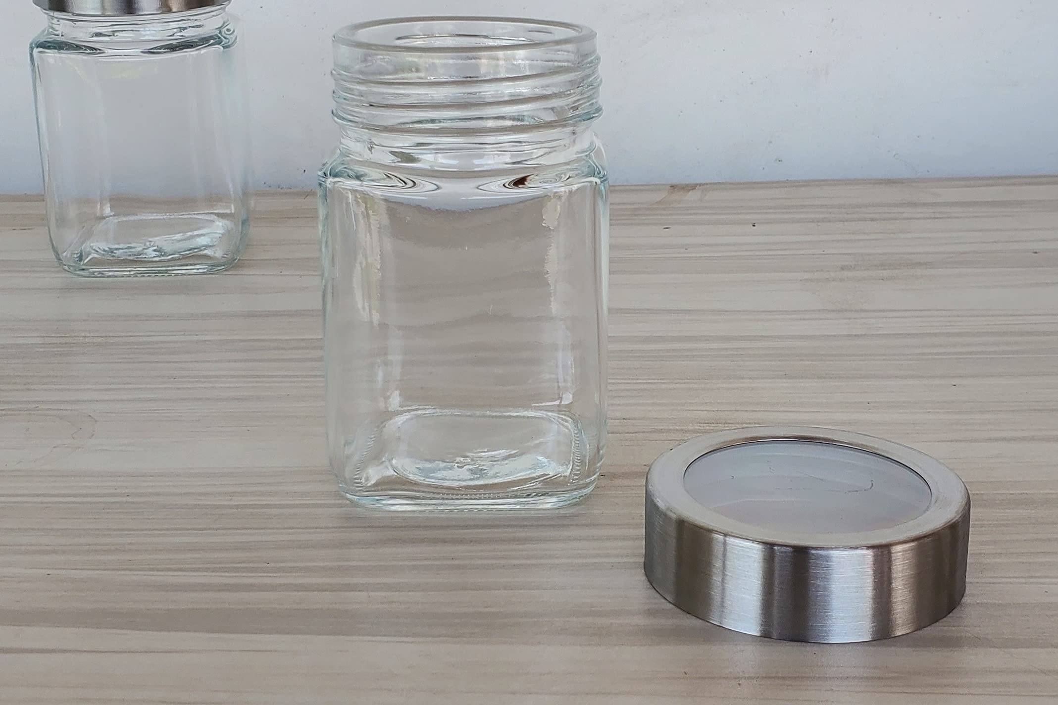 Pure Source India Glass Jar Set - 3 Piece Set -5