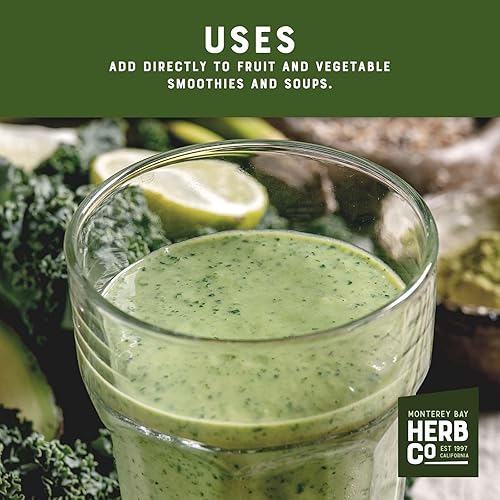 Miniatura 4 de MONTEREY BAY HERB CO. Spirulina Powder Añadir a Alimentos y Bebidas Rico en Vitaminas y Minerales (1 Libra)