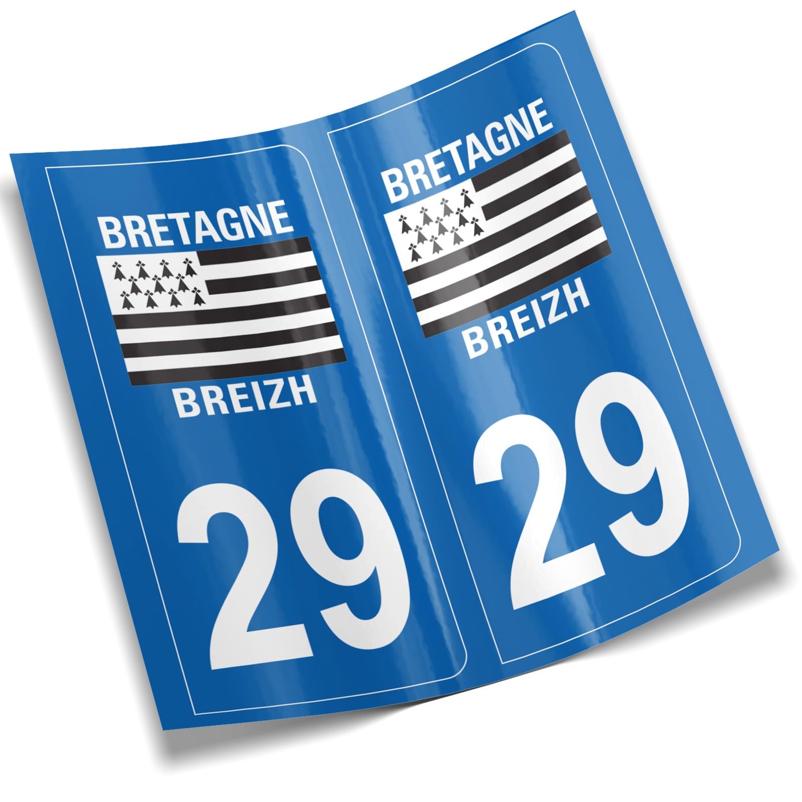 JINTORA 2 Plaque Immatriculation Voiture Département