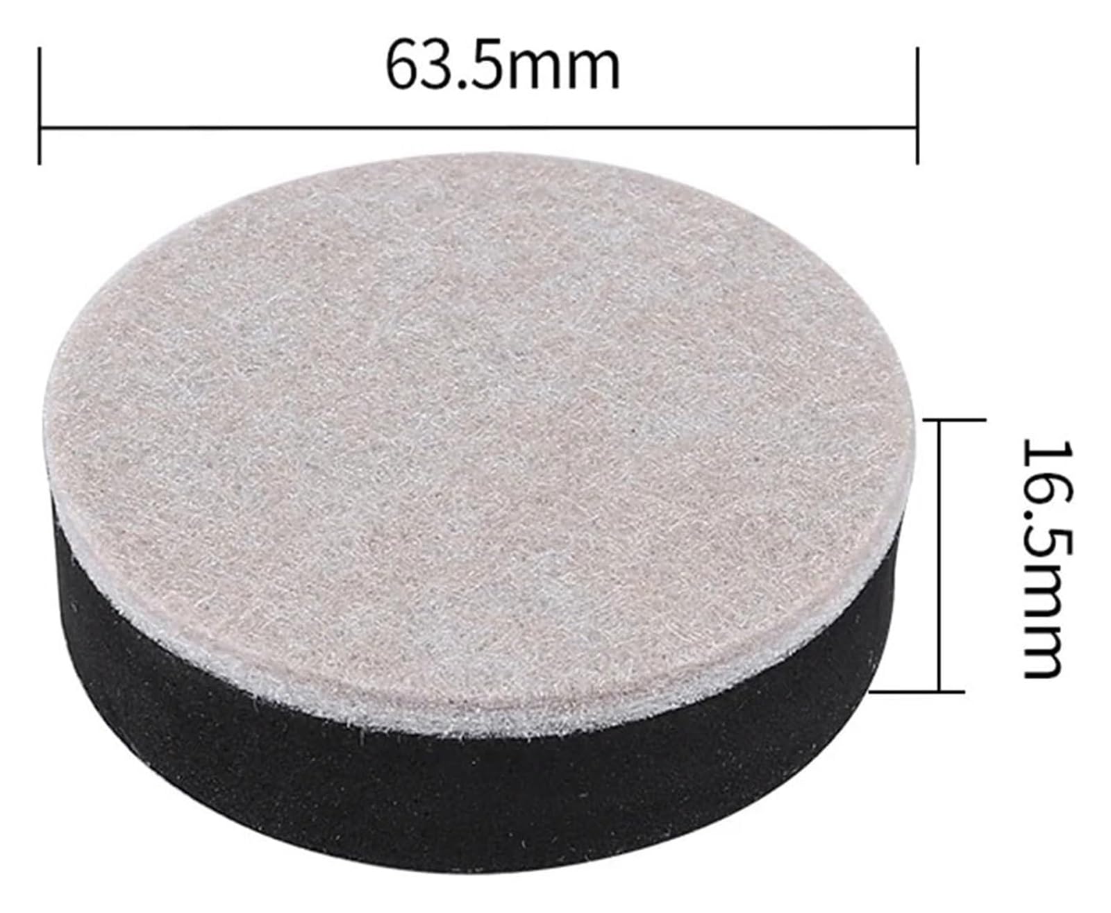 100 Almohadillas deslizadoras for Muebles de Fieltro Grueso, Resistentes, for Superficies duras, for sillas, sofás, Patas y Protectores de Suelo for alfombras y Suelos de Madera.