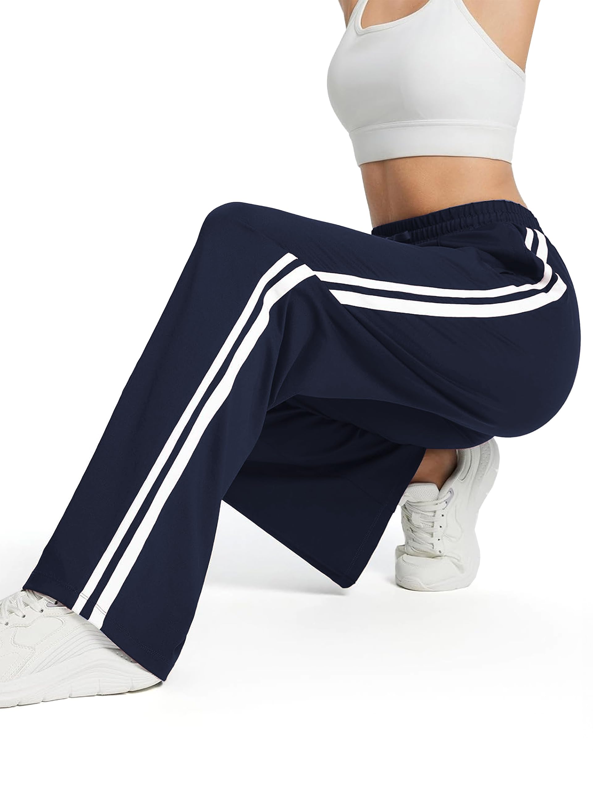 Tapata 71cm/ 76cm/ 81cm Jogginghose Damen Geradem Bein Freizeithose lockere Sporthose Yogahose Gummizug Hose mit Taschen