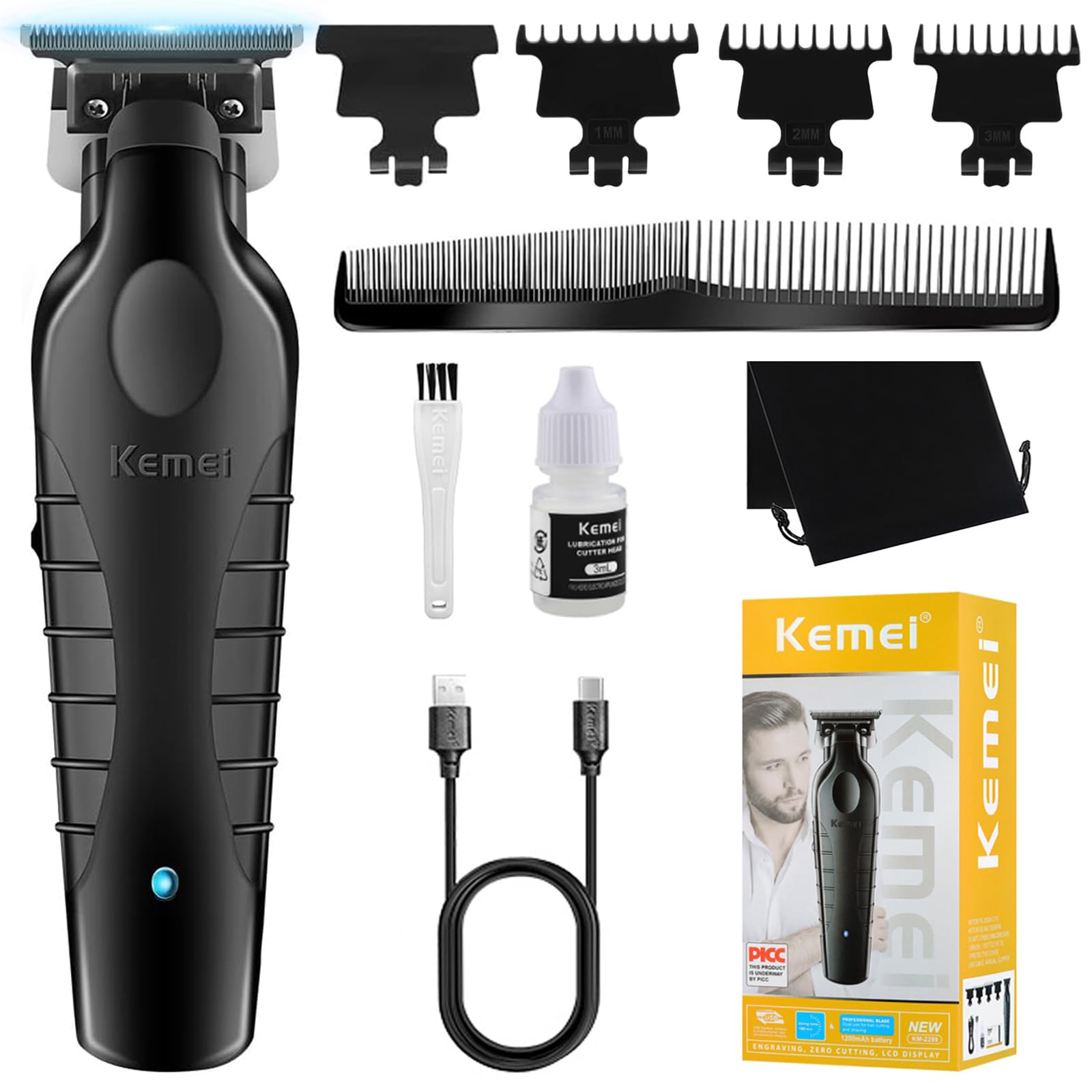 Amazon.co.jp: KEMEI 2299 プロフェッショナルバリカン 男性用