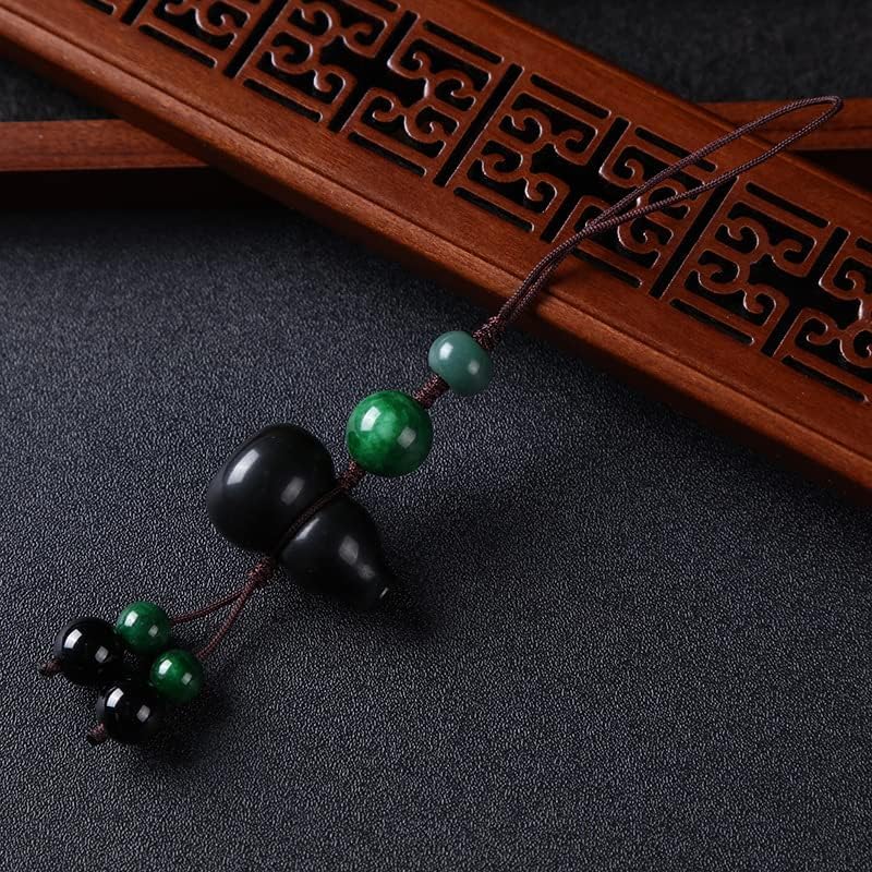 2026 Jewelry Obsidian Fenuer Cell Phone Charm Simple Type U Disk Charm Lanyard Phone Chain for Men Women